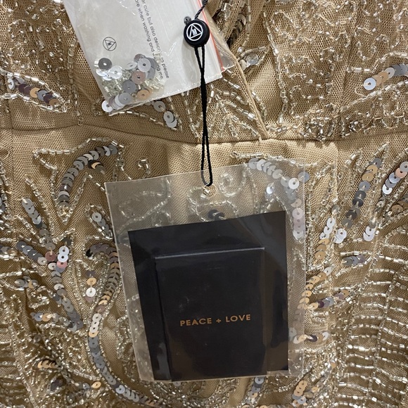 Peace + Love rhinestone dress - Picture 3 of 5